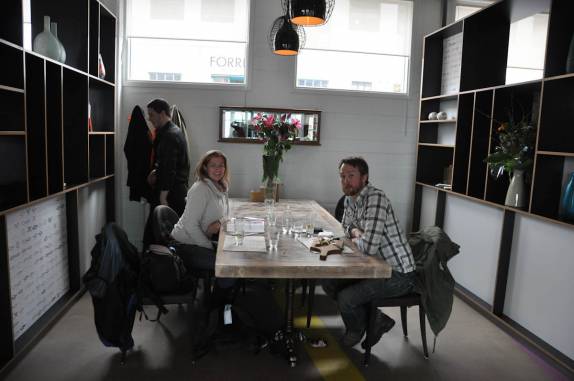 Almoçando com o Sighvatur, em Reykjavik, na Islândia